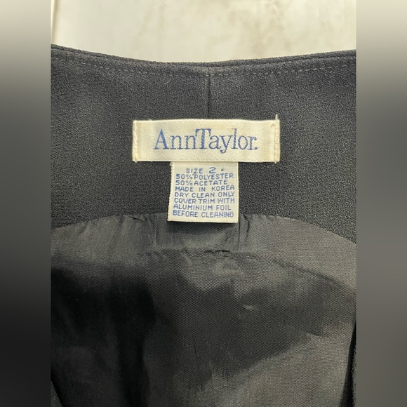 Ann Taylor Black Sleeveless Button Front Maxi Dress Gold Buttons size 2 - Picture 2 of 6